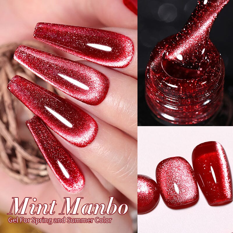 6 Colors Red Gel Polish Set 10ml