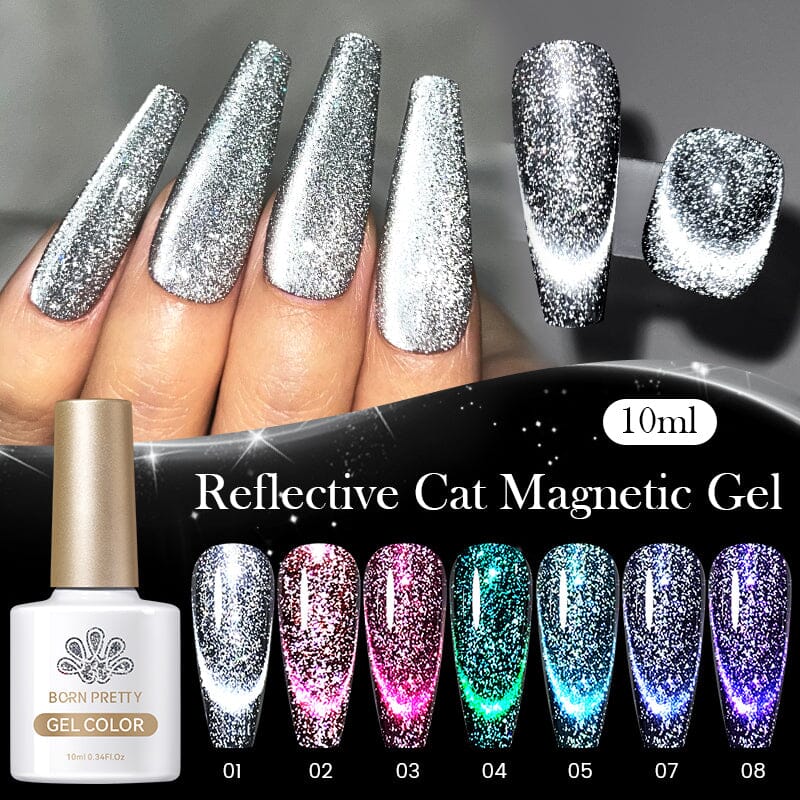 8 Colors Reflective Cat Magnetic Gel 10ml