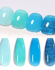 4 Colors Ocean Blue Milky Jelly Gel 7ml