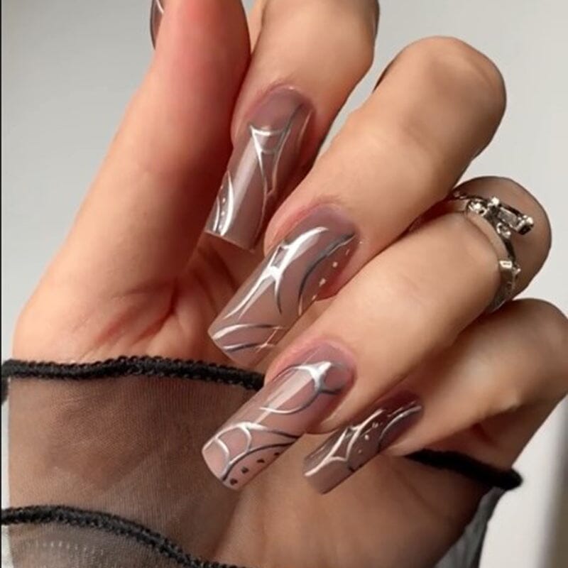 TikTok Metallic Panting Gel & Jelly Nude Gel Kit