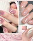 6 Colors Nude Pink Gel Polish Set 10ml