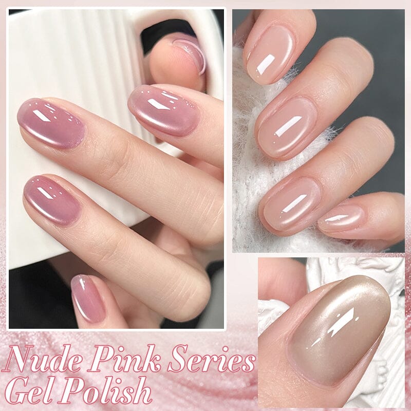 6 Colors Nude Pink Gel Polish Set 10ml