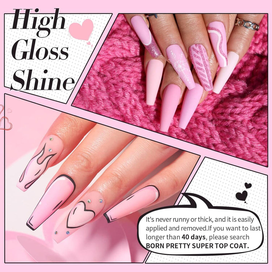 6 Colors Pink Baby Gel Polish Set 10ml