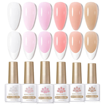 6 Colors Prime Basic Milky Jelly Gel 7ml