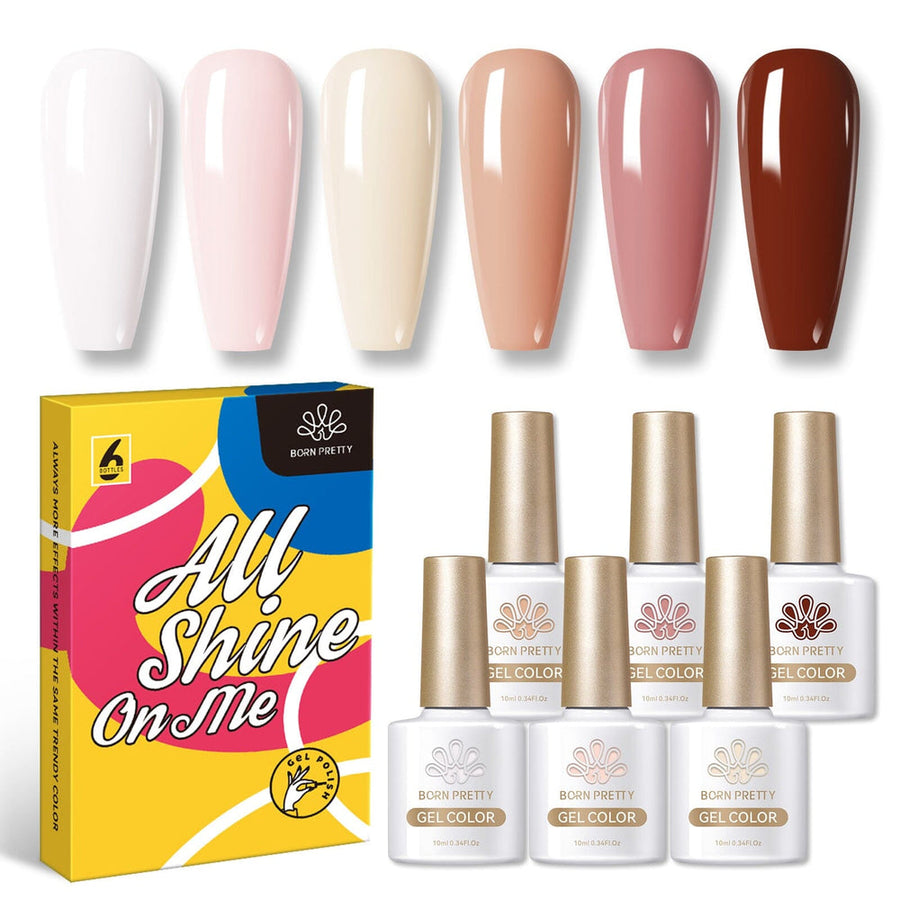 6 Colors Bit Nude Gel Polish Set 10ml