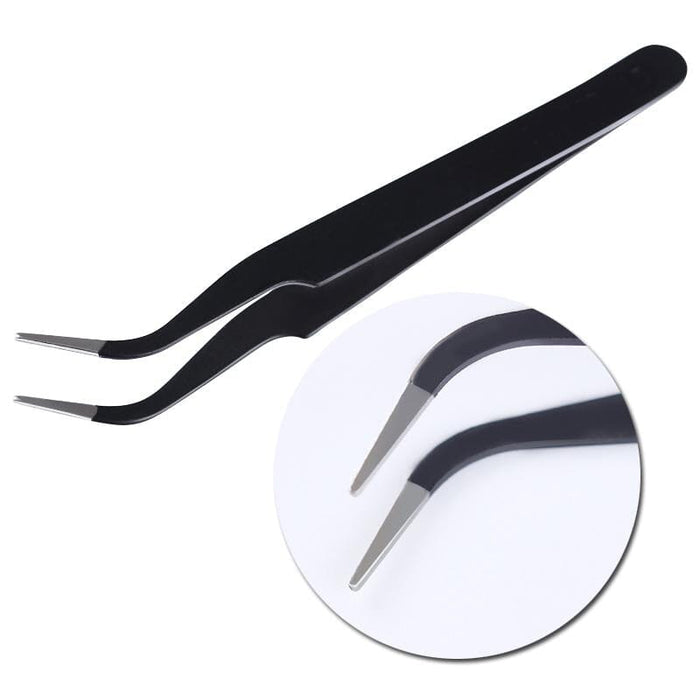 Black Curved Nail Tweezers