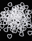 100pcs White Pearl Love Design