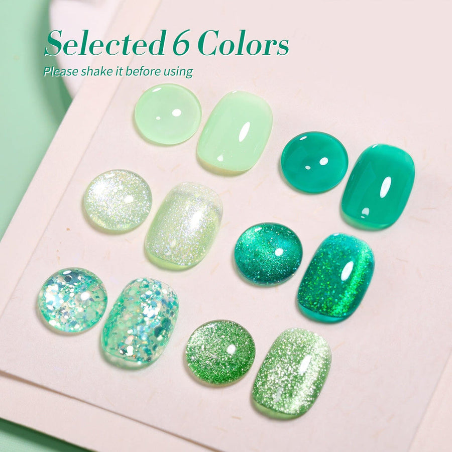 6 Colors Gel Polish Fireflies Forest Mixed Set 7ml