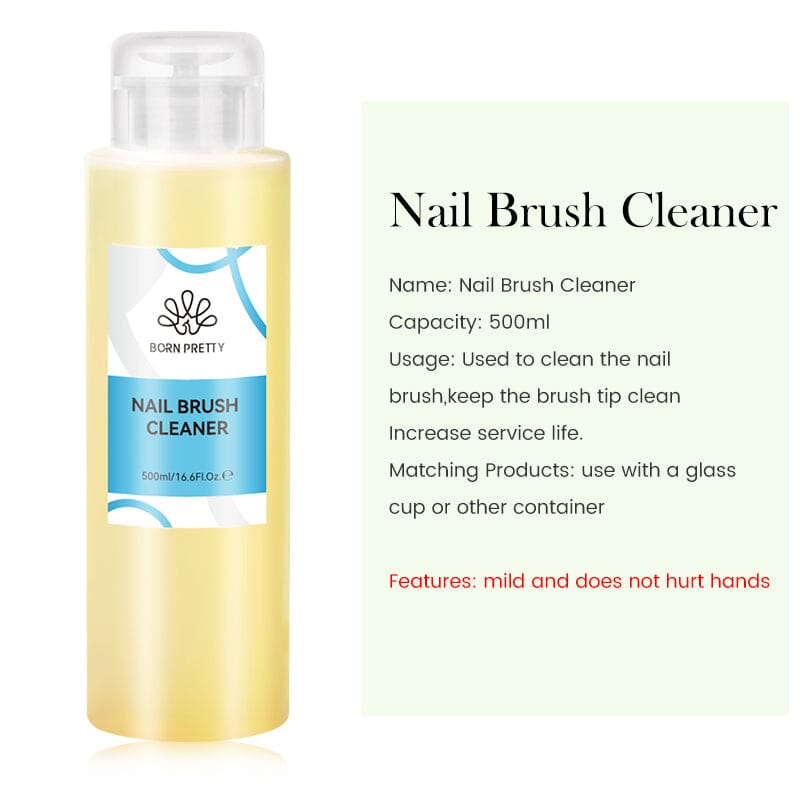 500ml Nail Cleaner Gel Remover Brush Cleaner