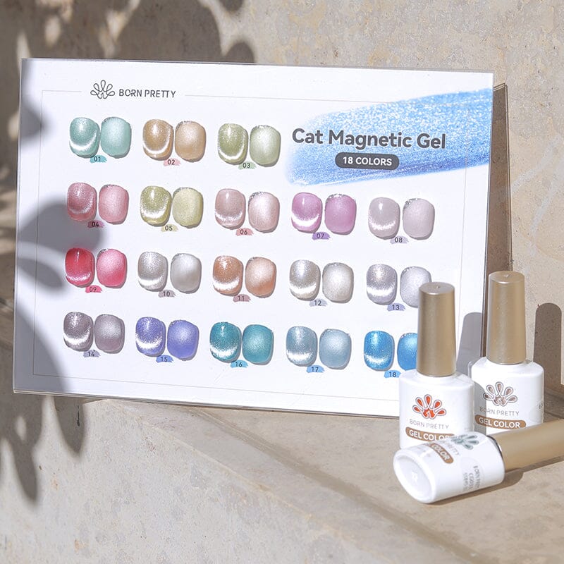 Color Chart Card for Sea Blue Cat Magnetic Gel