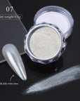 Silver Gradient Auroras Pearl Nail Powder #07