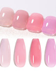 4 Colors Muted Bloom Milky Jelly Gel 7ml