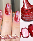 6 Colors Red Gel Polish Set 10ml