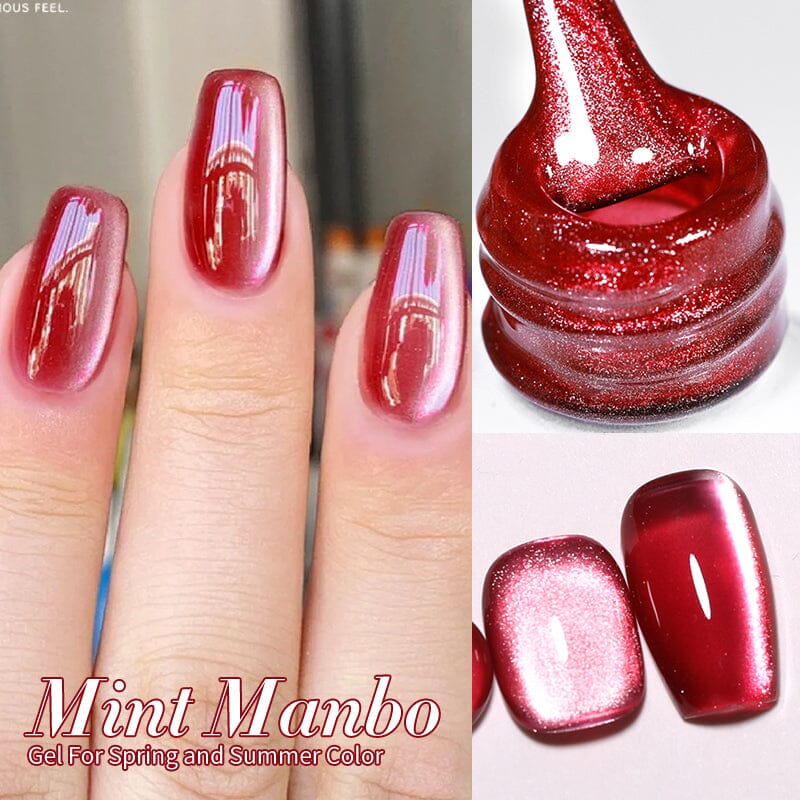 6 Colors Red Gel Polish Set 10ml