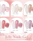 Nude - 6 Colors Gel Polish Set 10ml