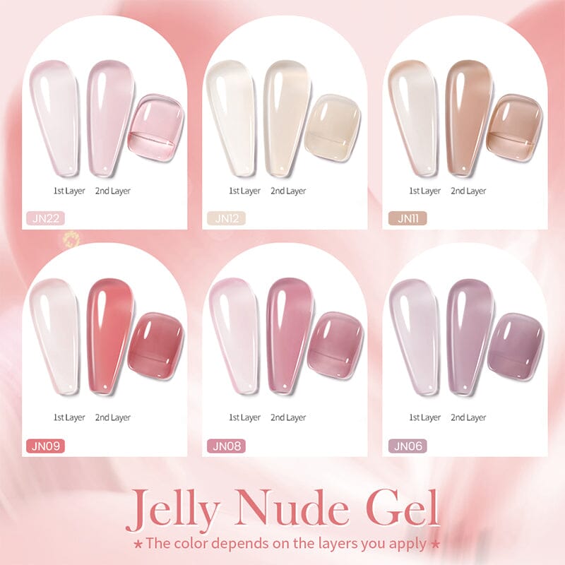 Nude - 6 Colors Gel Polish Set 10ml