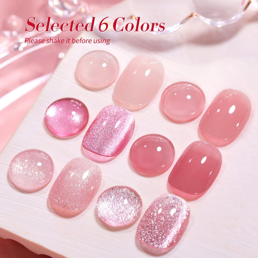 6 Colors Gel Polish Fantasy Rose Mixed Set 7ml