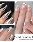 Super Shine Silver Metal Painting Gel