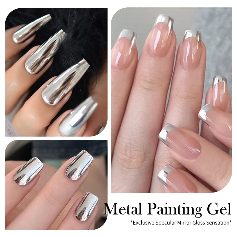 Super Shine Silver Metal Painting Gel