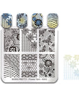 Nail Stamping Plate Flower Yarn-S003