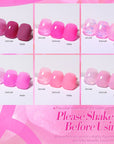 6 Colors Pink Muse Milky Jelly Gel Polish Set 7ml