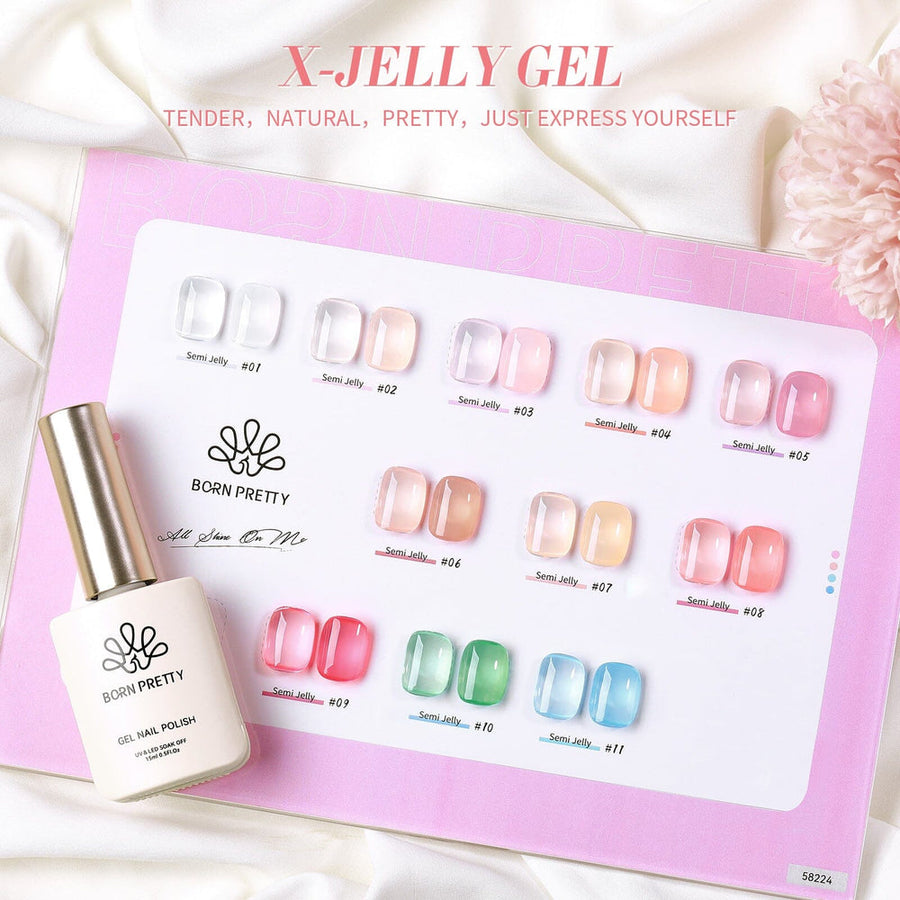 X-Jelly Gel HEMA FREE Semi Jelly Gel Nude #08 15ml