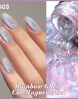 Rainbow Glass Cat Magnetic Gel Polish 10ml