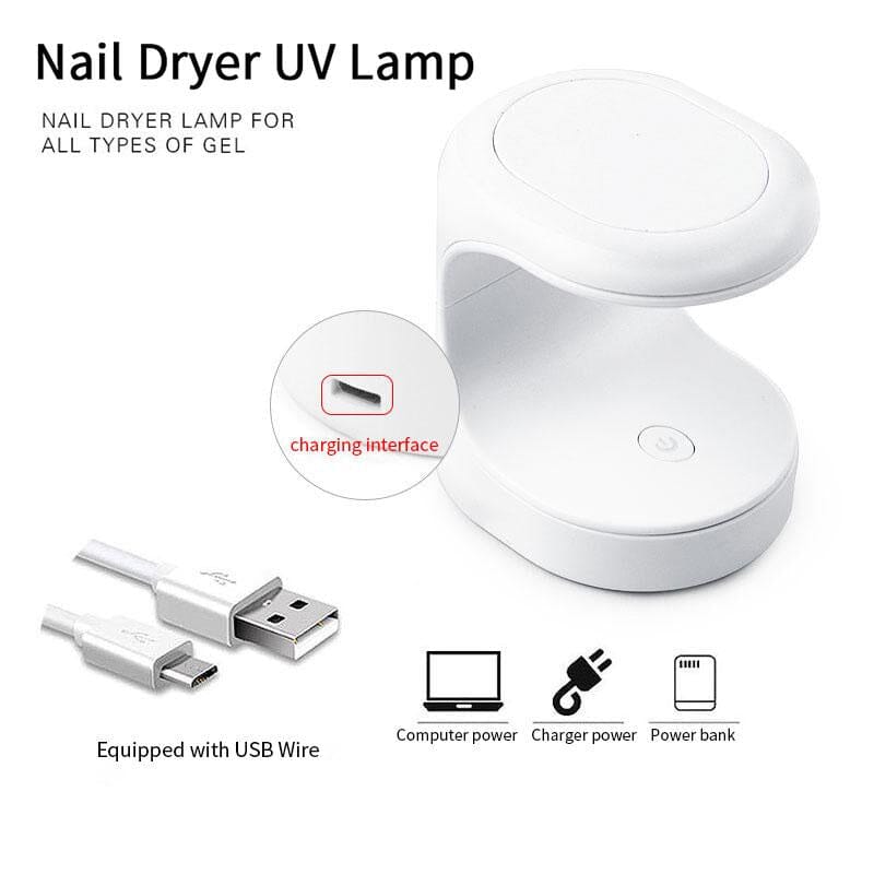 16W White Mini Nail Dryer UV/LED Lamp