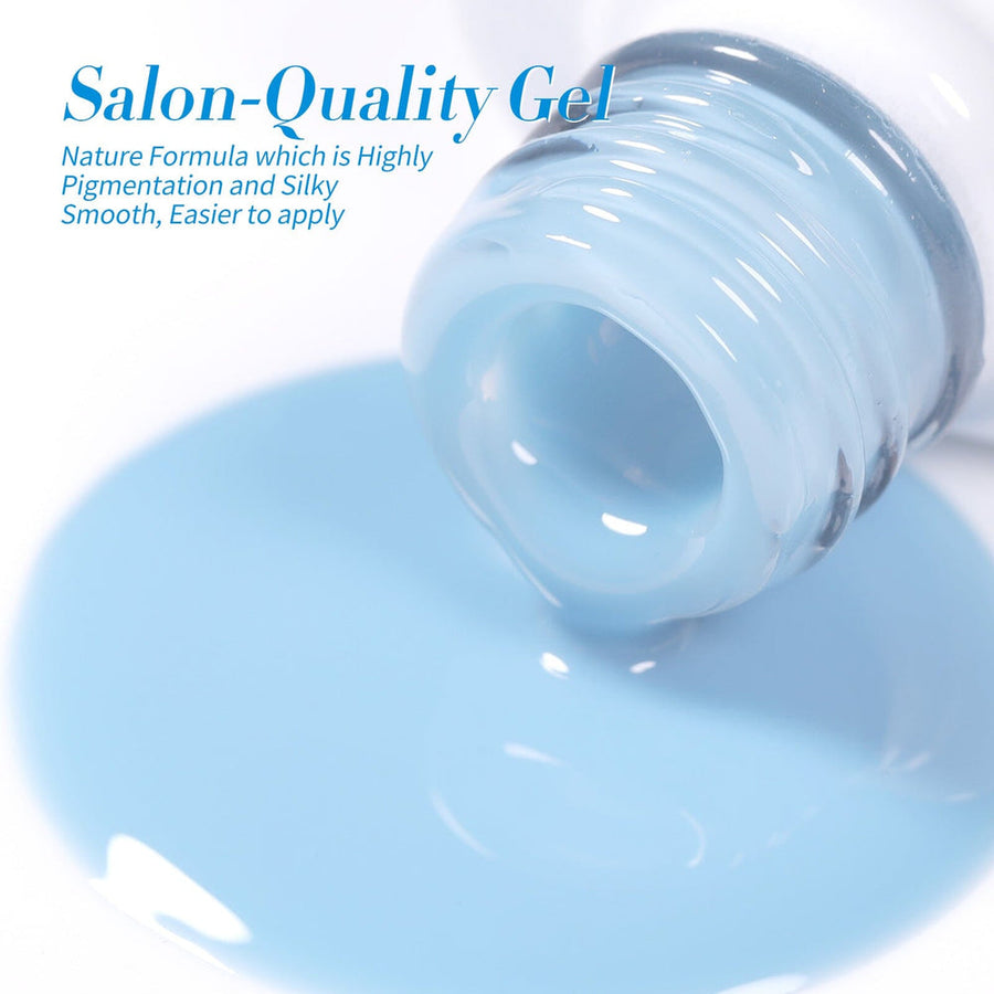 6 Colors Gel Polish Blue Stars Mixed Set 7ml