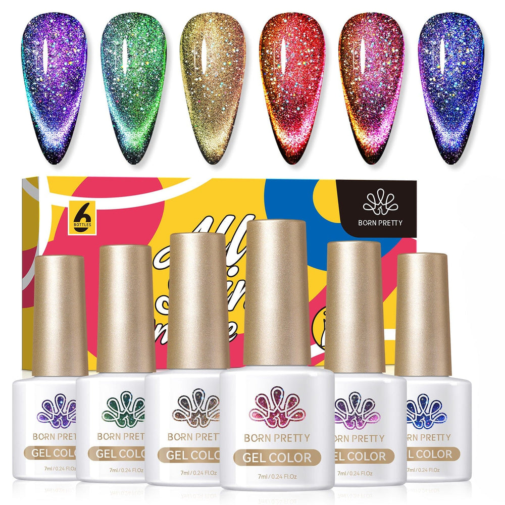 6 Colors Cat Magnetic Gel Polish Set 7ml