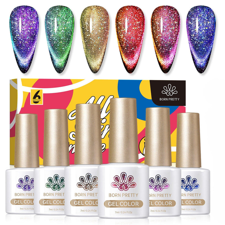 6 Colors Cat Magnetic Gel Polish Set 7ml