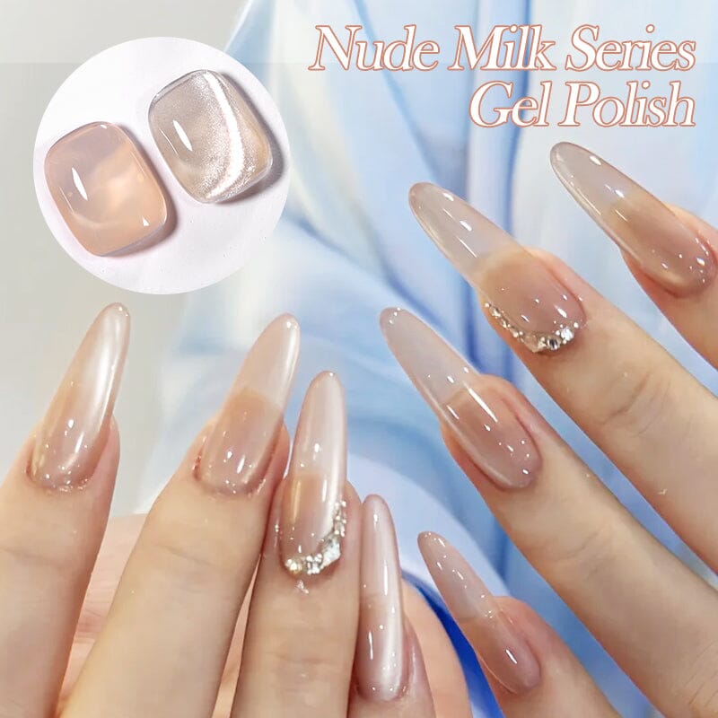 6 Colors Nude Milk Gel Polish Set 10ml