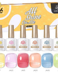 6 Colors Jelly Nude Gel Set 10ml