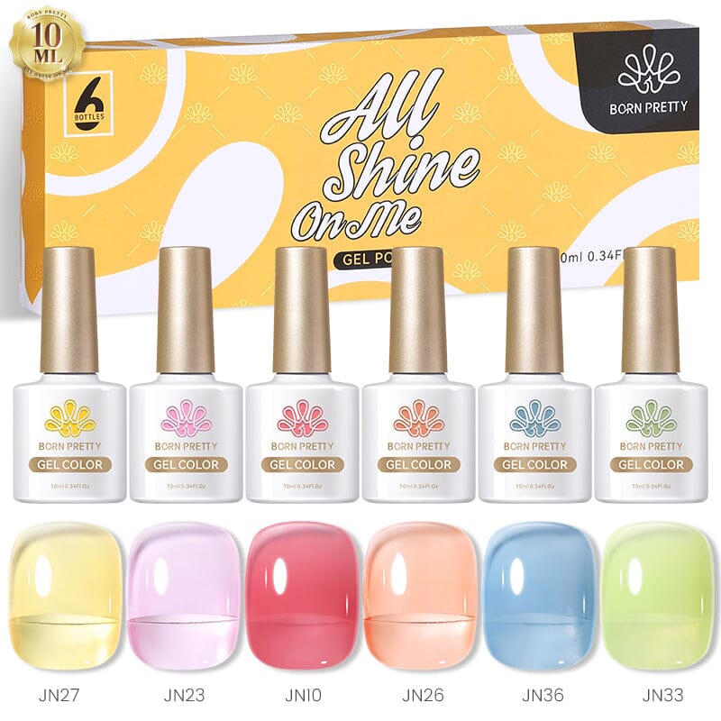 6 Colors Jelly Nude Gel Set 10ml