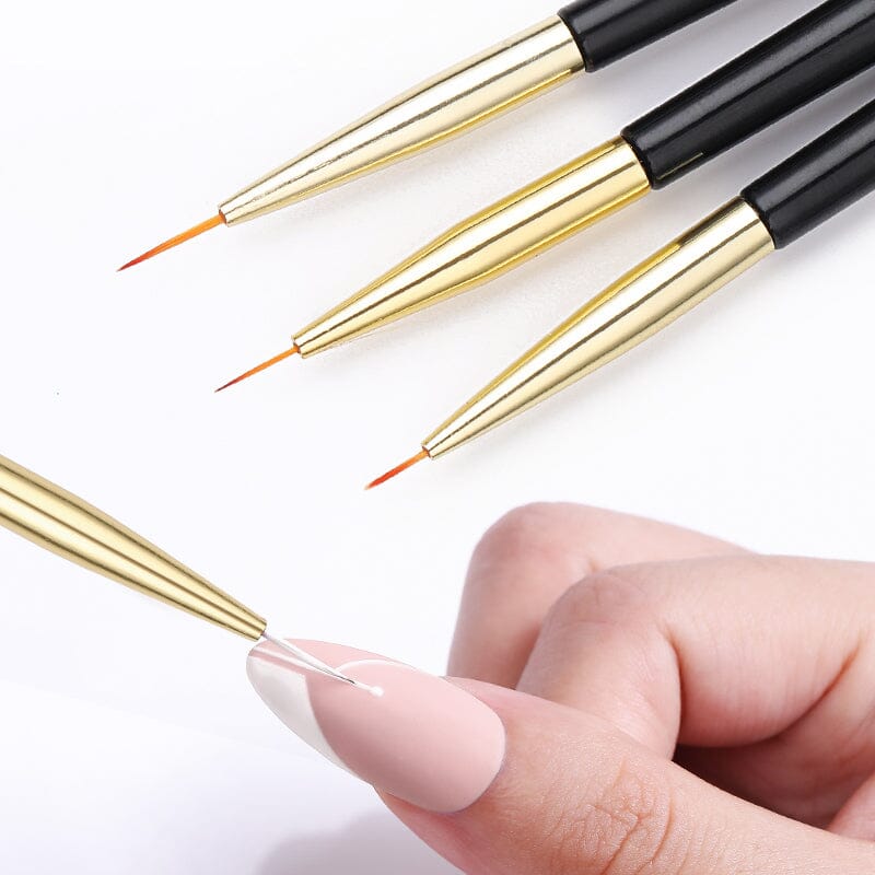 3pcs Double Head UV Gel Nail Brushes