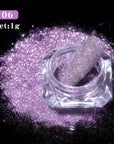 Reflective Glitter Nail Powder Violet Laser Shining #06