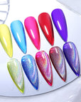 6 Colors Jelly Gel & Cat Magnetic Gel Polish Set #11 10ml