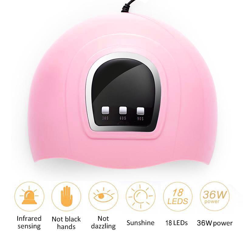 36W Pink UV LED Nail Lamp