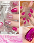 6 Colors Vivi Magenta Gel Polish Set 10ml