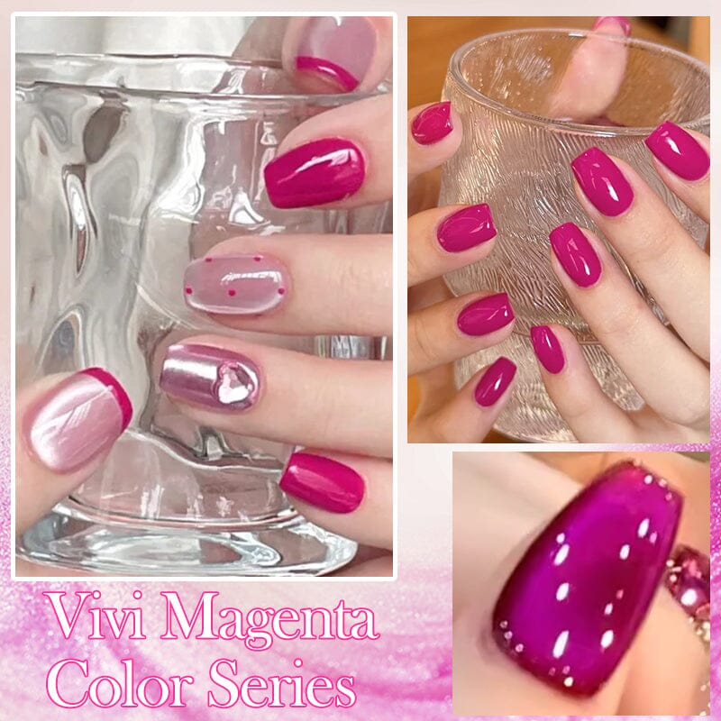 6 Colors Vivi Magenta Gel Polish Set 10ml