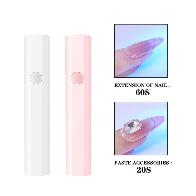 Pink Hexagon Handheld Nail Lamp 3W