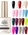 24 Colors Hema-Free Color Gel Polish Set 15ml