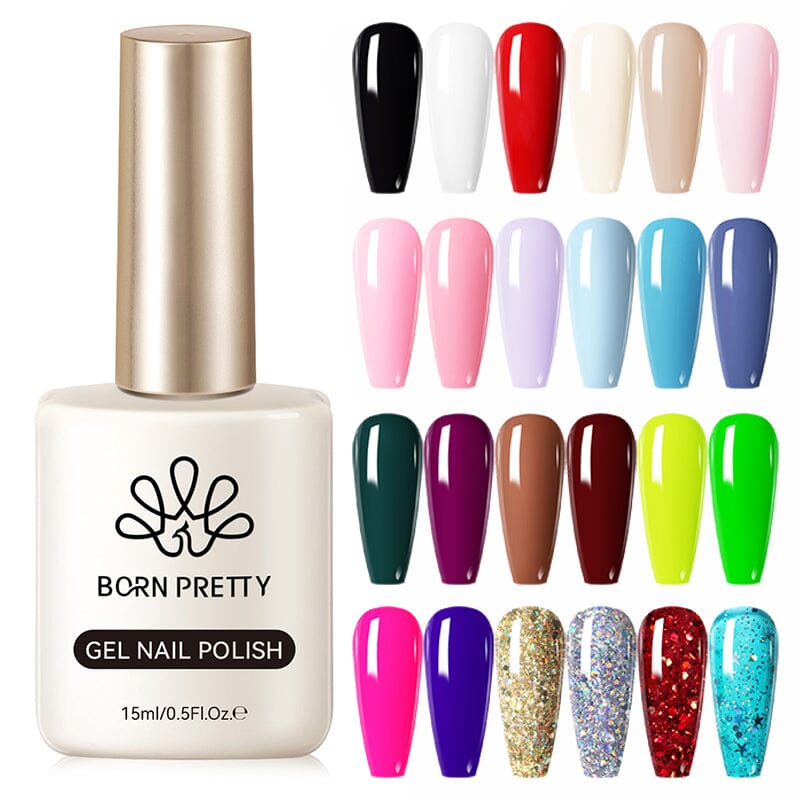 24 Colors Hema-Free Color Gel Polish Set 15ml