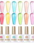 Pastel - 6 Colors Gel Polish Set 10ml