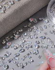 Mix Shapes Nail Art Decorations Sparkle Mini Auroras Ice Translucent Rhinestone Nail Art Manicure