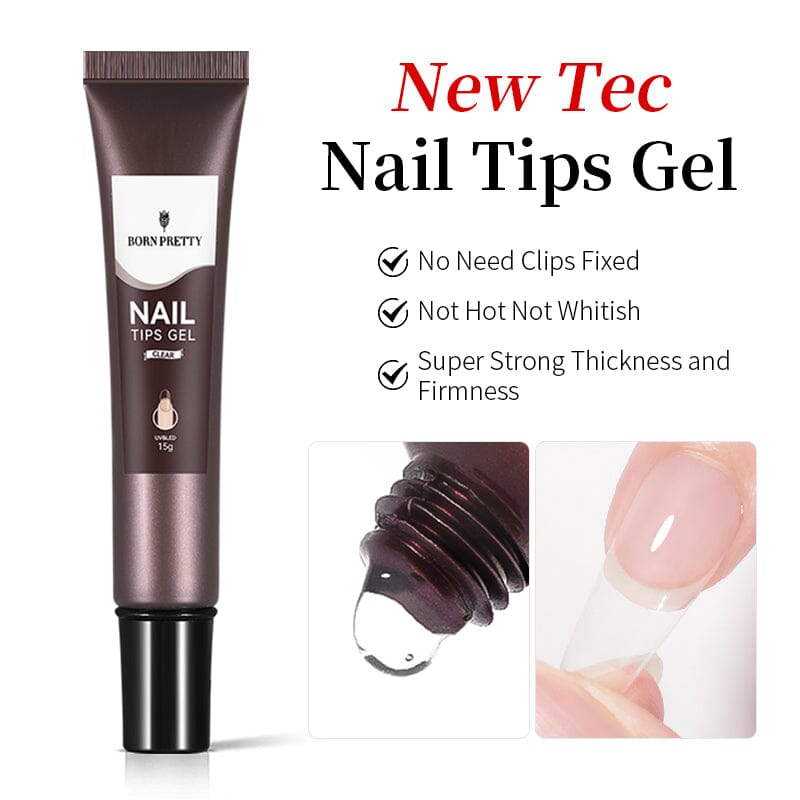 Clear Nail Tips Gel 15g