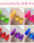 6 Colors Neon Garden Ice Jelly Gel Polish Set 7ml