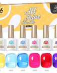 6 Colors Jelly Nude Gel Set 10ml