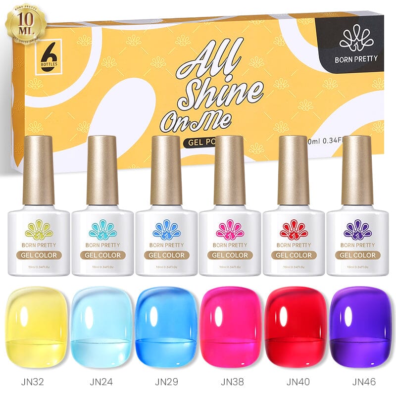 6 Colors Jelly Nude Gel Set 10ml