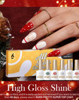 6 Colors Christmas Gel Polish Set